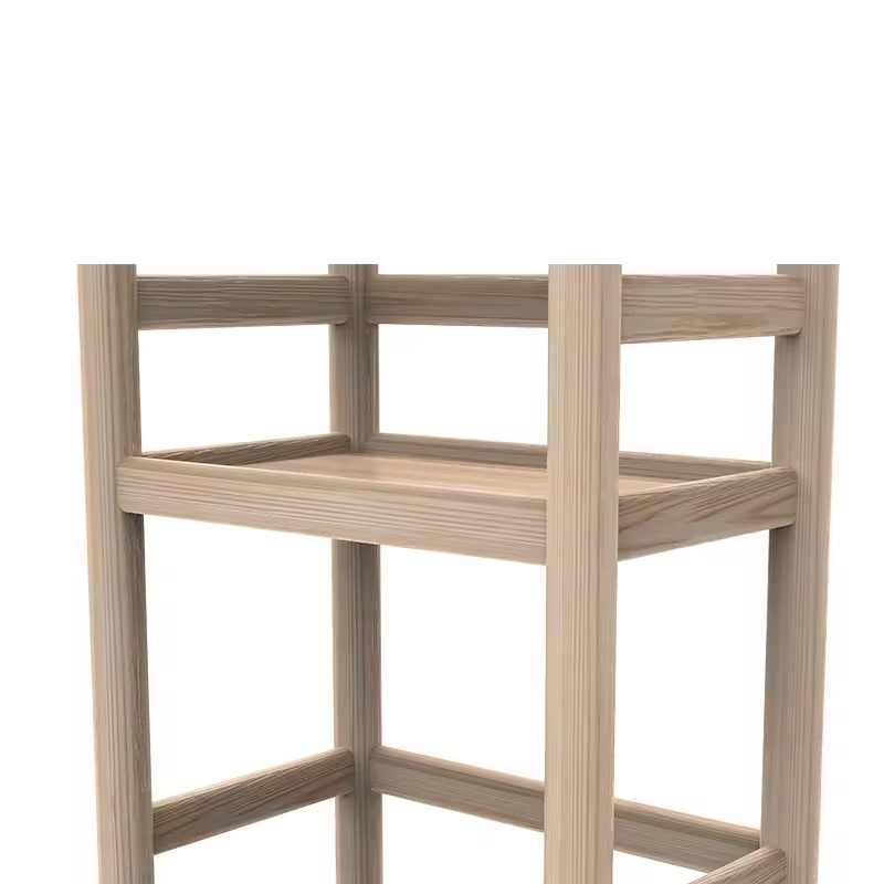 Foldable Wood Modern Durable Space Saving Rectangle Shape Bakery Rack Customizable Color Home Decoration Beverage