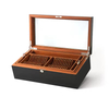 Solid Wood Lacquer Cigar Humidor Box Case Modern Style Home Decor Customizable Color Durable Space-Saving Huina Brand Rectangle