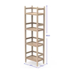 Foldable Wood Modern Bakery Rack with Customizable Color Durable & Space Saving Supermarket Display for Beverages Beer Wine