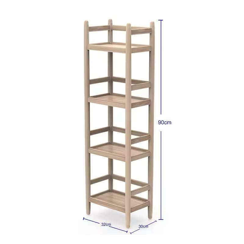 Foldable Wood Modern Bakery Rack with Customizable Color Durable & Space Saving Supermarket Display for Beverages Beer Wine