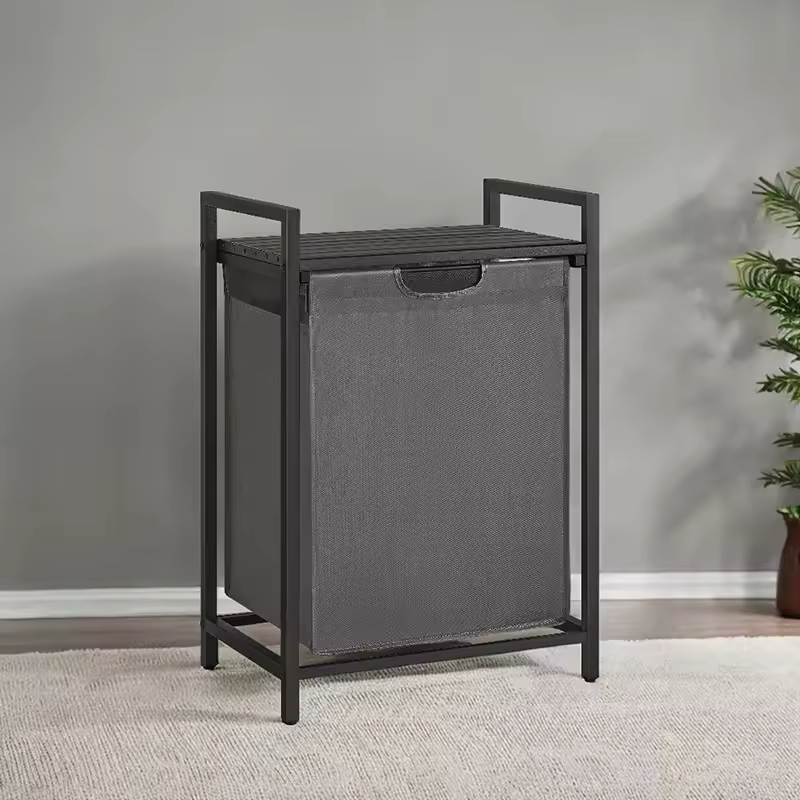 Customizable Pull-Out & Removable Bag Laundry Bin Factory Household Storage Baskets for Bathroom & Living Room