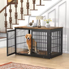 ODM&OEM Heavy Duty Vintage Dog Crate Wooden Kennel End Table Sustainable Storage Racks Indoor
