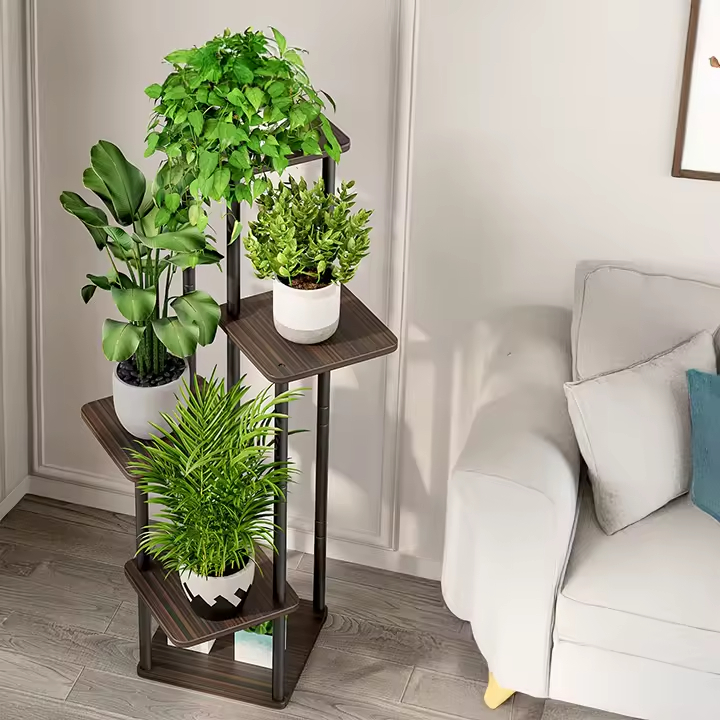 65\" Tall 8-Tiered Metal Indoor Plant Stand with Grow Light Bookcases & Bookshelves for Multiple Indoor Plants