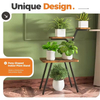 Customized 3-Tier Black Folding Waterproof Indoor Plant Stand Modern Style Display Rack for Living Room Decor Plant Shelf