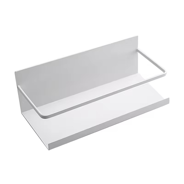 Factory Wholesale Carbon Steel Magnetic Non-Perforated Wall Mounted Kitchen Bathroom Storage Rack for Bag Toilet Roll Paper