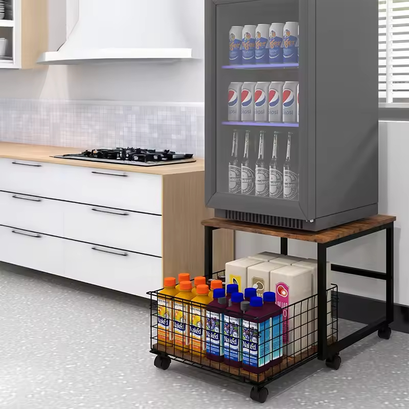 Wholesale Height-Adjustable Metal Single Tier Spice Organizer with Detachable Design for Kitchen and Living Room