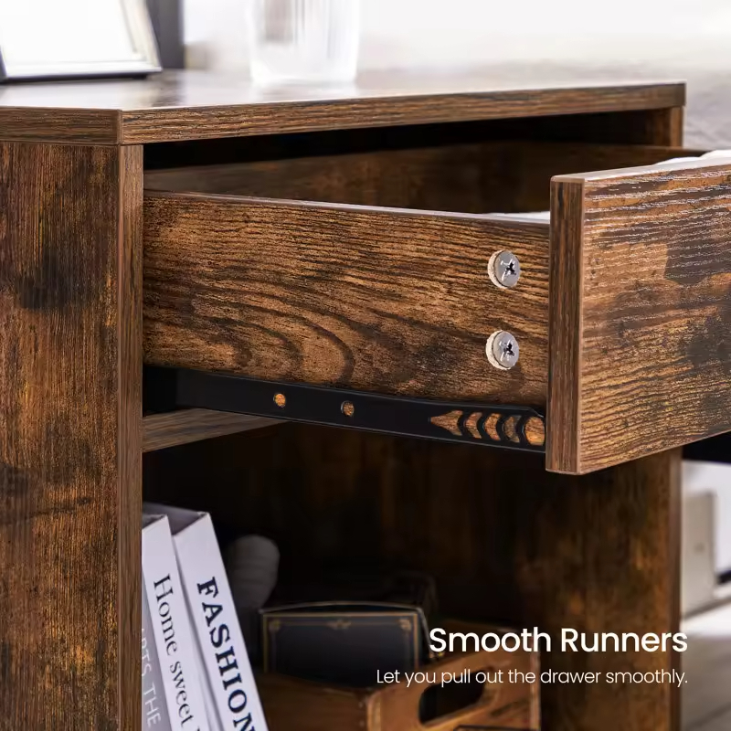 Factory Wholesales ODM&OEM 2-layers Living Rooms Office Storage Shelves Sofa Table End Table Bedroom Side Table