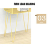 OEM&ODM Nightstand Iron Bedside Tables Metal Nightstand with 2 Open Storage Tall End Table for Office 23.6