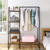 Manufacturer Custom Foldable Detachable Multifunctional Steel Four-Layer Storage Clothes Rack for Wardrobe Bathroom Living Room