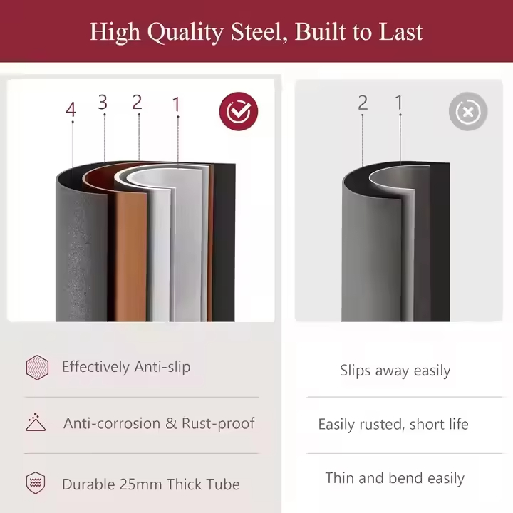 Modern Matte Black Z Rack Single Adjustable Hanging Rail Lockable Wheels Tool-Free Assembly for Boutique Bathroom Living Room