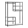 Hot Selling ODM Combined Steel Wood Storage Rack for Bedroom & Bathroom Multi-Functional Clothing Rack Direct Factory Wardrobe