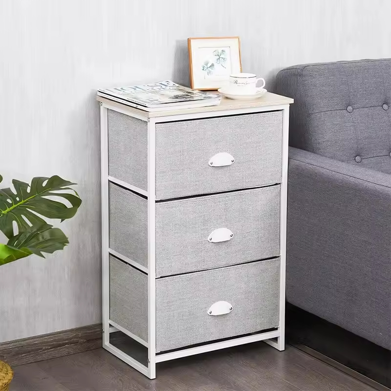 ODM OEM 29 InH X 12 in W X D18 in Bedroom With 3Drawers Storage Tower Nightstand Dresser