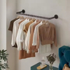 Industrial Metal Pipe Pants Hanger Wall Mount Detachable Design Strong Load-Bearing Modern for Multi-Purpose Laundry Wardrobe