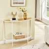 Factory Customizable Single Tier Narrow Entryway Console Table with Storage Wood & Metal for Living Room & Bedroom