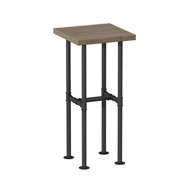 Hot-selling Multi-Functional Antique Color Industrial Pipe Bar Stools Factory Customizable Steel Wood Storage Holders & Racks