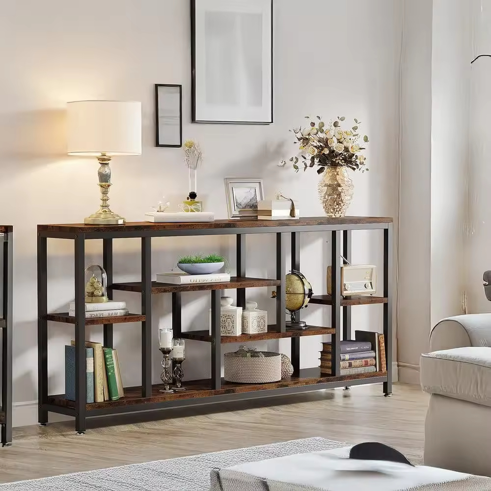 Custom Multi-tier Industrial Entryway Console Tables for Villa Hotel Easy Install Living Room Bedroom Furniture for Residential