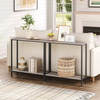 OEM ODM Wholesales 29.5'' Home Slim Console Table Steel + Wood Narrow Accent Table for Entryway Living Bookcases Bookshelves