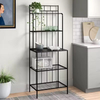24.8'' Metal Freestanding Utility Storage Shelf Kitchen Islands Carts Microwave Compatibility Factory Wholesale ODM/OEM Kitchen