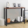 Contemporary 2-Layer Storage Console Table for Living Room Bedroom & Office-40x14x31.5 Inches