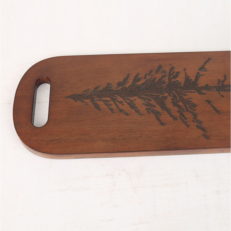 Extra Long Acacia Wood Charcuterie Boards Durable Space-Saving Modern Cheese Platter Double Handles Serving Board for Meal Fruit