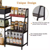 Commercial Double Tier Coffee Storage Cabinet with Eco-Friendly Multifunctional Design Modern Style for Home Office and Bar Use