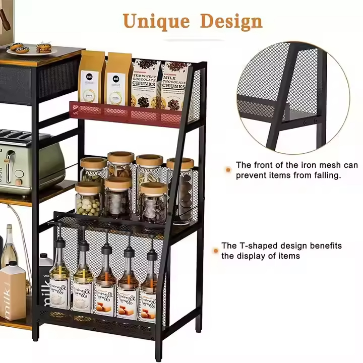 Commercial Double Tier Coffee Storage Cabinet with Eco-Friendly Multifunctional Design Modern Style for Home Office and Bar Use