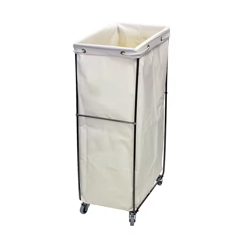 Factory Custom Rolling Bathroom Storage Basket Wheeled High-capacity Foldable Laundry Basket Rolling Laundry Sorter