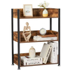 Factory Customizable Iron Etagere Bookcase Sofa End Table Freestanding Storage Rack for Books Toys & Phones in Living Room
