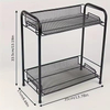 Manufacturer OEM Stainless Steel Kitchen Utensil Rack, 2-Tier Countertop Organizer Multifunctional Storage Shelf