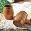Wooden Modern Rectangle Tankard Stein Mug Huina Plated for Men Women Durable Customizable Color Gift Travel Drinking Home