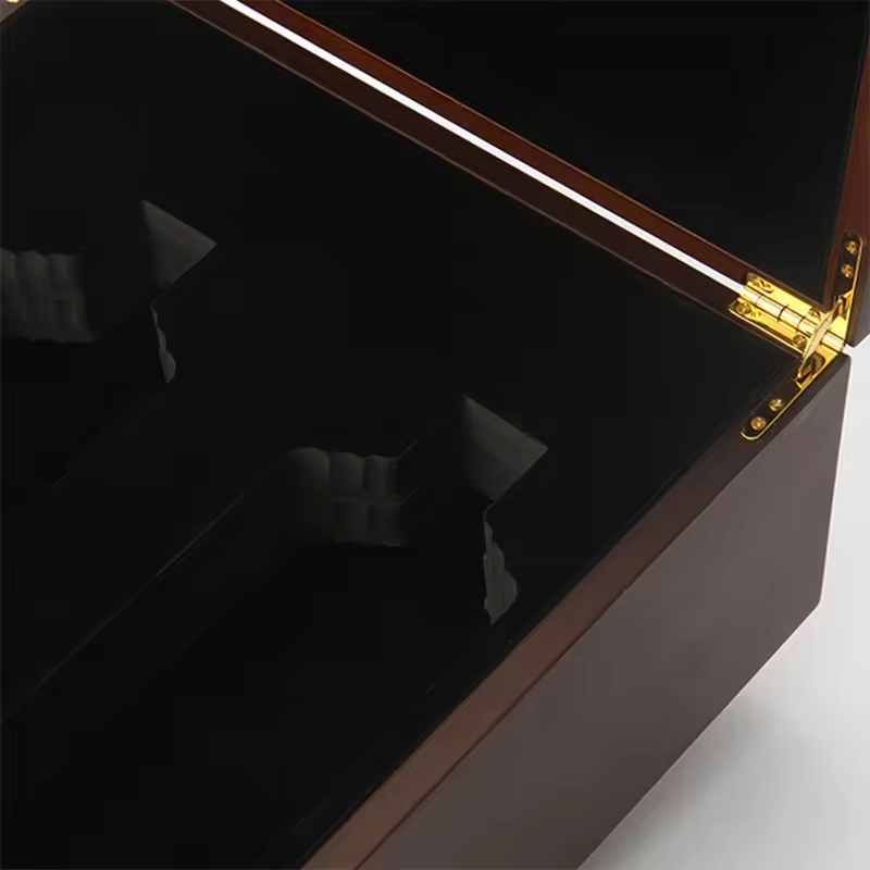 Large Wooden Decorative Box Accessory Jewelry Organizer Hinged Lid Storage Box Durable Space-Saving Modern Rectangle Home Office