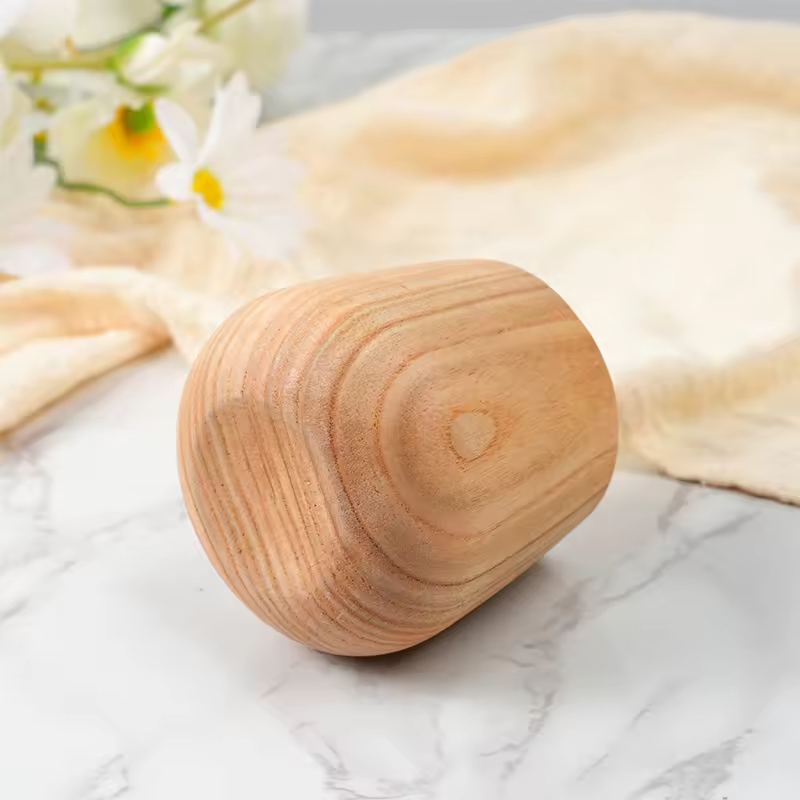 Customized Japanese Mini Personalized Natural Beech Wood Rectangle Durable Modern Home Decoration Sake Drinking Cup