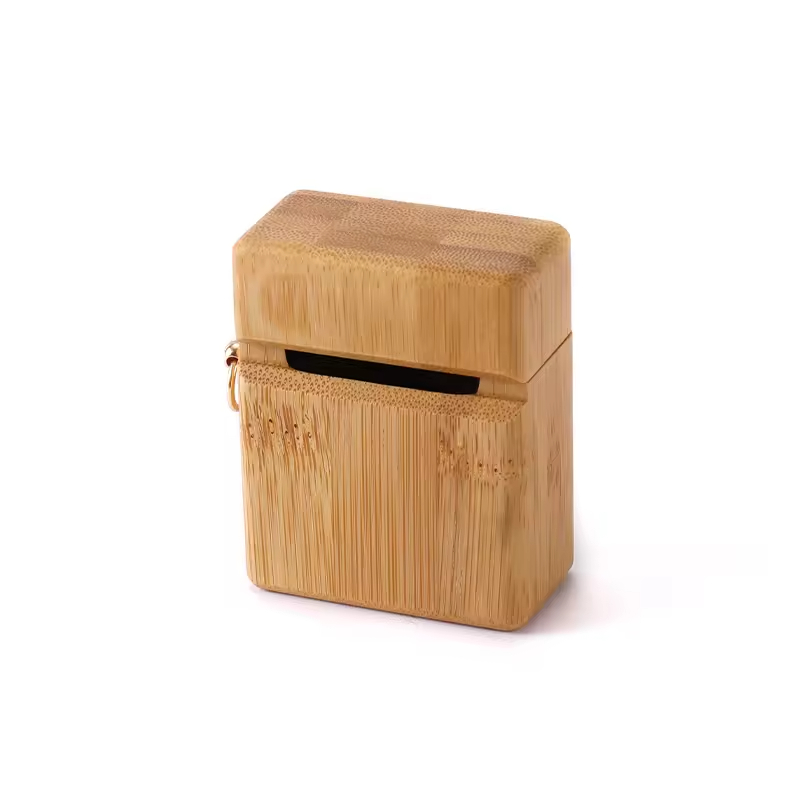 Premium Creative Lighter Shaped Walnut Wood Mini Ring Box-Modern Style Durable & Space Saving