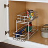 OEM&ODM Metal Double Tier Sink Organizers Storage Pull-Out Cabinet Organizer 8