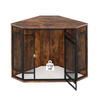 Factory Custom Standing Modern Corner Dog Crate Furniture Wooden Dog Kennel Sturdy Metal Mesh Indoor Multi-functional End Table