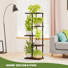 Factory Customized Multi-Tier Indoor Metal Wood Tree Shape Plant Stand Black Anti- Rust Rectangular Corner Plant Stand Indoor