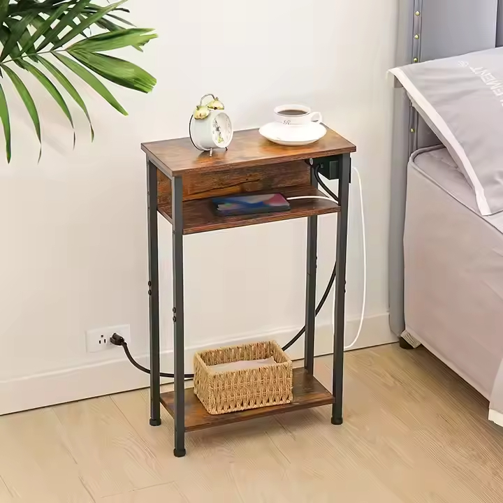 Modern Nordic Iron and Wooden Console Table for Living Room Contemporary Design Bedroom Sofa Side Hotel Apartment Furniture