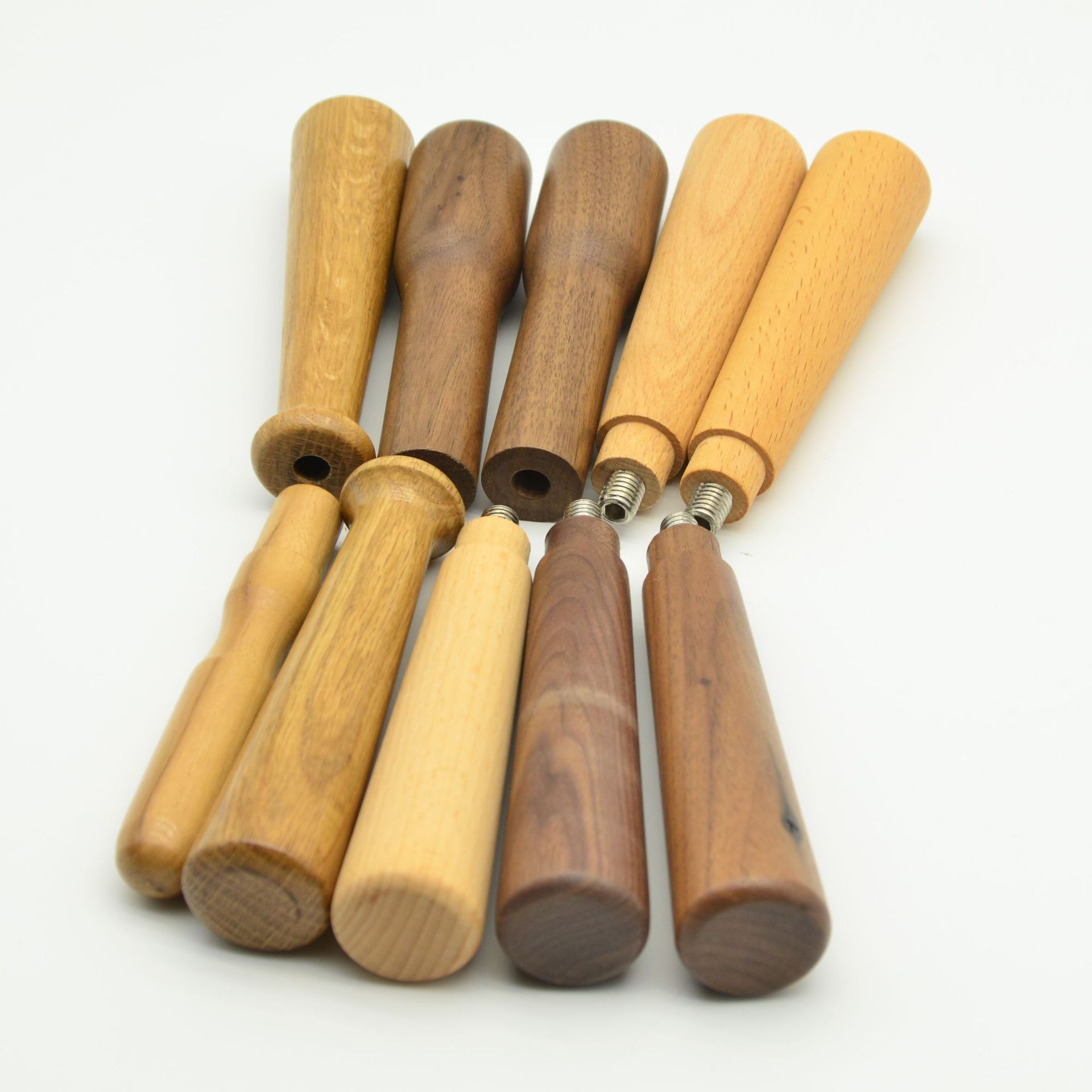 Solid wood coffee handle