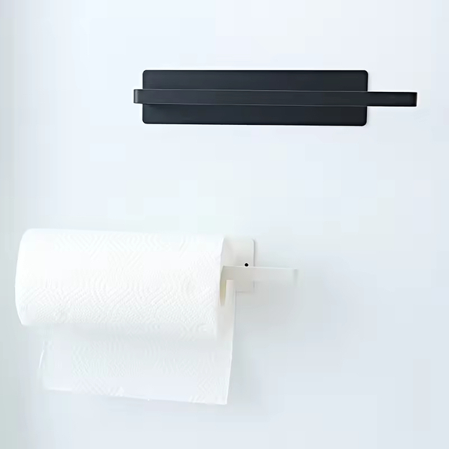 Manufacturer Wholesale Extended Bathroom Kitchen Magnetic Hand Towel Holder No Drilling Toilet Paper Holder