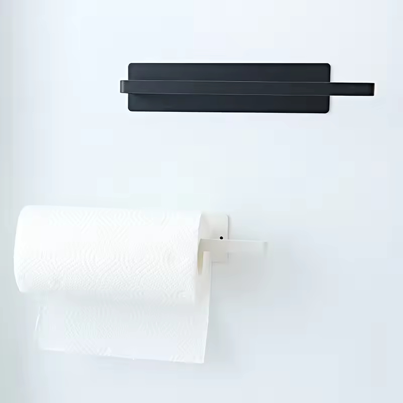 Manufacturer Wholesale Extended Bathroom Kitchen Magnetic Hand Towel Holder No Drilling Toilet Paper Holder