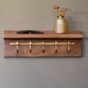 Walnut Wood Rectangle Key Rack