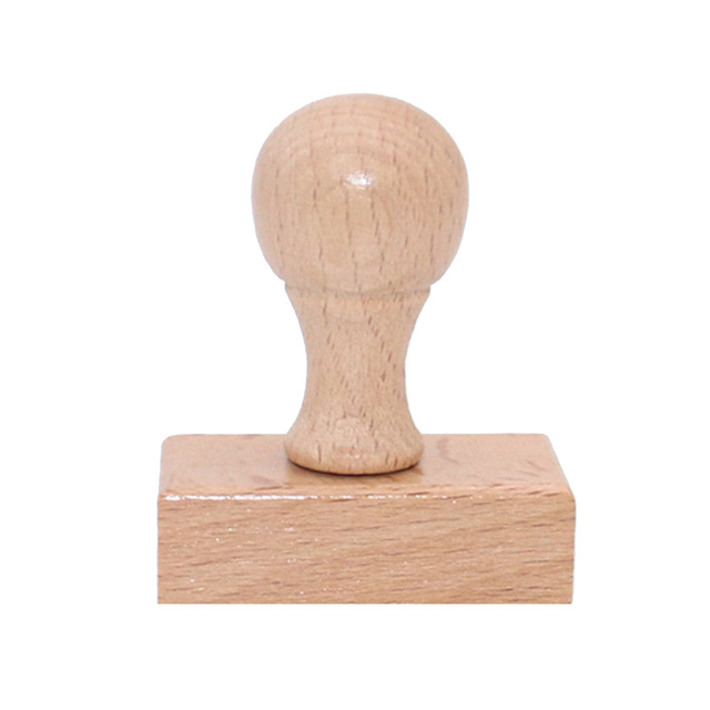 Solid Wood Handle Stamp