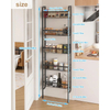 5-Tier Narrow Bathroom Organizer
