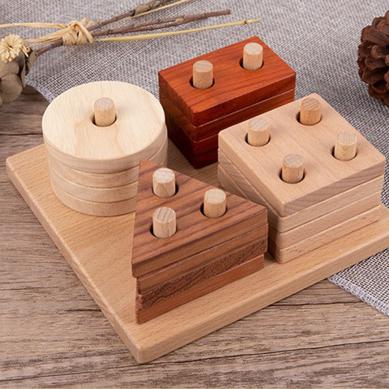 Wooden Shape Sorter Blocks