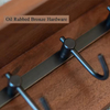 Walnut Wood Rectangle Key Rack