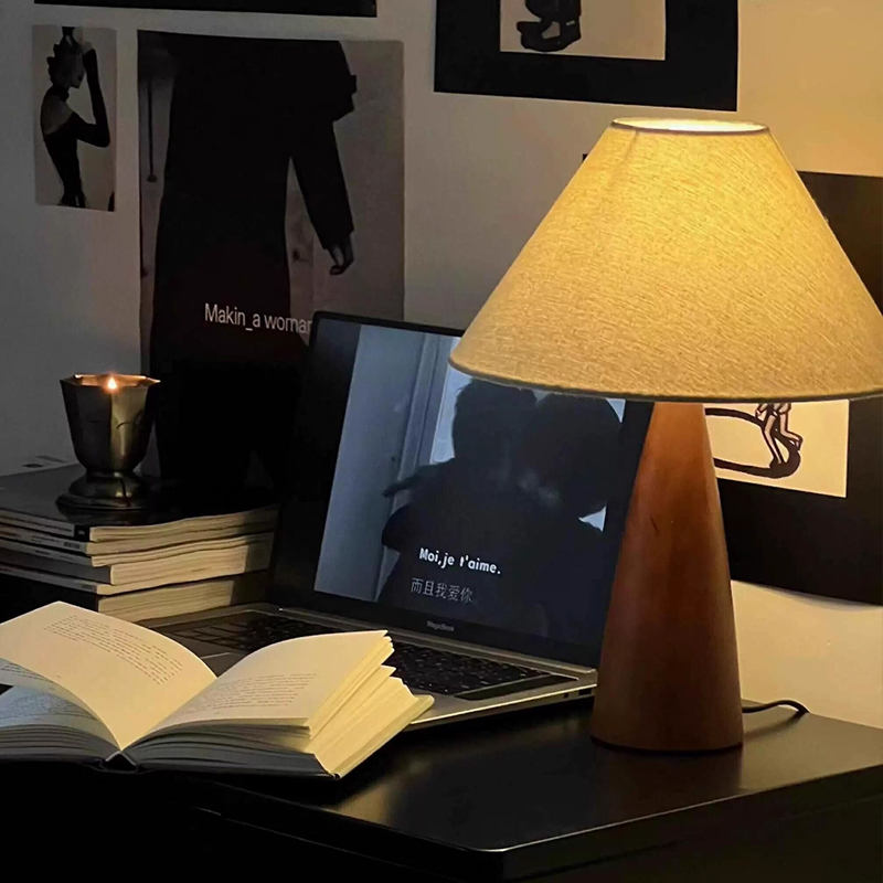 Solid Wood Desk Lamp