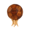 Carved Wooden Football Ornament