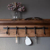 Walnut Wood Rectangle Key Rack