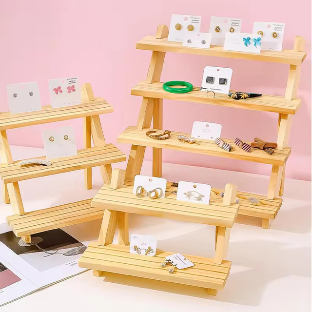 Modern Log Ladder Jewelry Rack