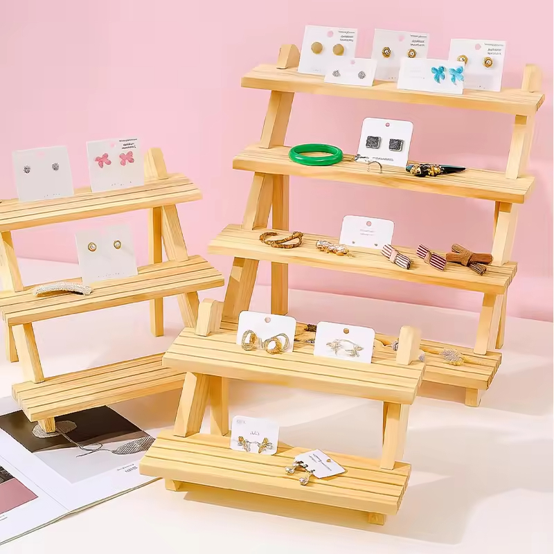 Modern Log Ladder Jewelry Rack